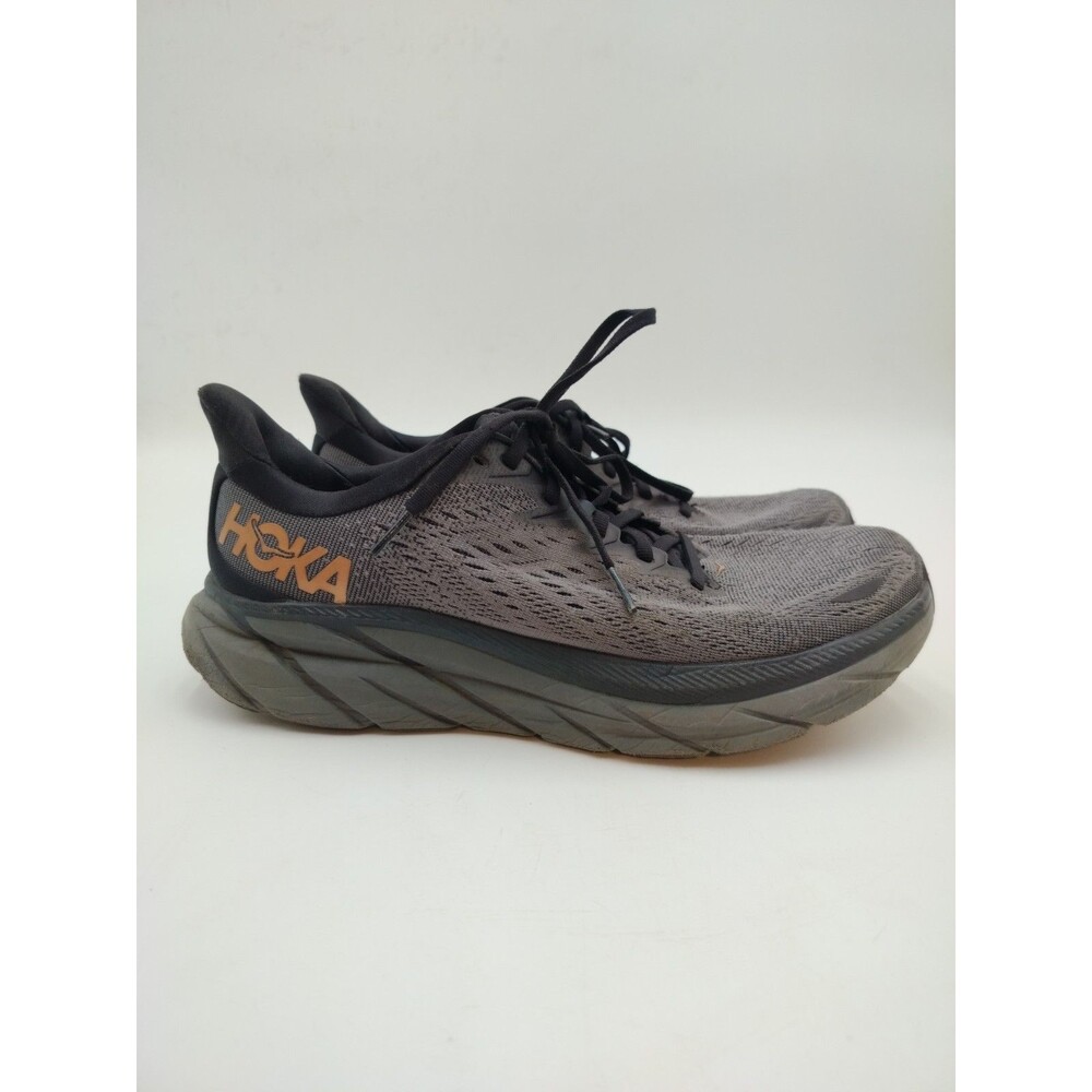 Hoka One One Clifton 8 Women’s SZ 10B Anthracite Copper Dark Grey Gray (Read)